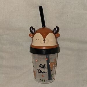 Zak Deer Design Kids Tumbler with Straw 13 Oz